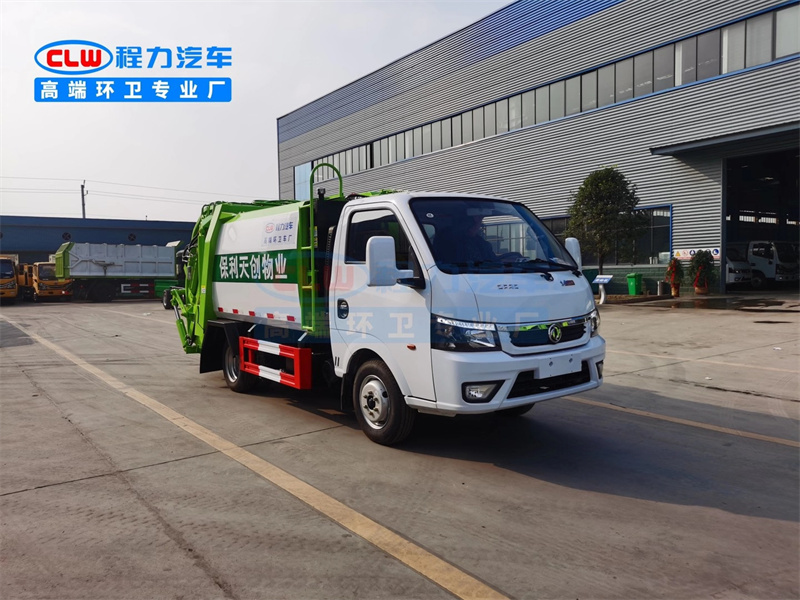 国六东风途逸蓝牌压缩垃圾车