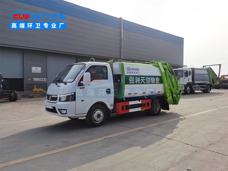 国六东风途逸蓝牌压缩垃圾车